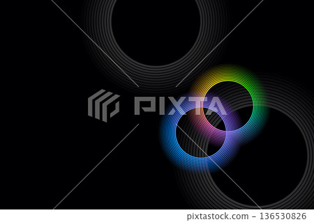 Circular background material 136530826