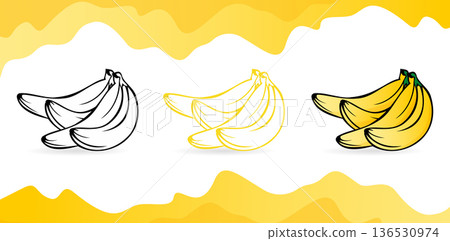 fruits design over yellow background vector illustration 136530974