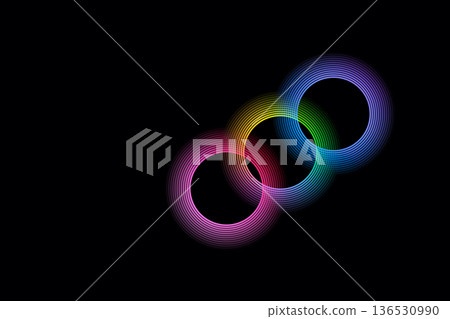 Circular background material 136530990