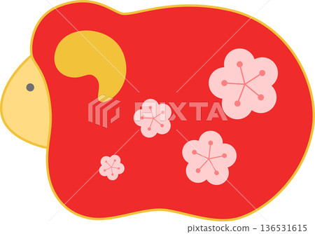 Sheep figurine illustration icon Sheep figurine illustration icon 136531615