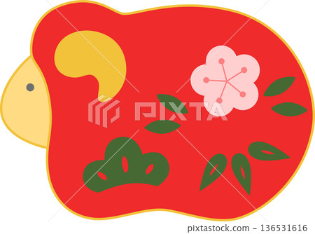 綿羊小雕像插圖圖標 136531616