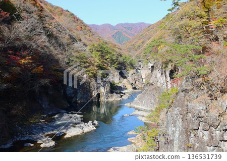 Scenery of Ryuokyo Gorge, a scenic spot in Nikko City, Tochigi Prefecture 2 Scenery of Ryuokyo Gorge, a scenic spot in Nikko City, Tochigi Prefecture 2 136531739