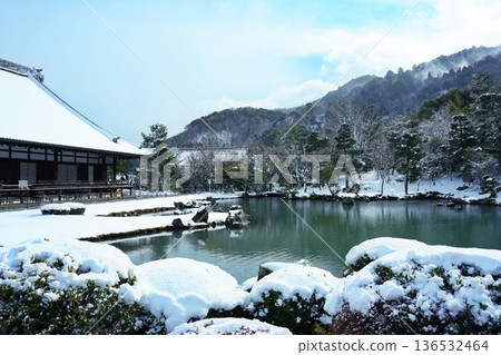 京都Arashiyama雪風景 京都Arashiyama雪風景 136532464