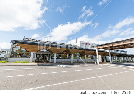 晴朗的一天，北海道中柴別町的中柴別機場。 136532596
