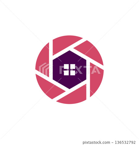 House of Photography Vector Logo Template House of Photography Vector Logo Template 136532792