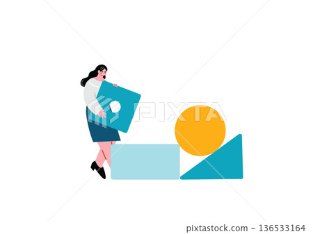 女人組裝積木 女人組裝積木 136533164
