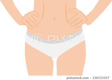 成功節食的女人的插圖 136533357