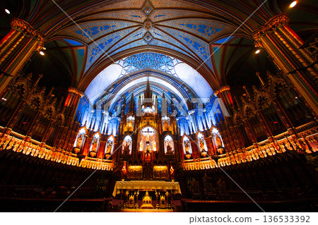 The golden main altar 136533392