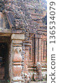 ancient brick temple complex ruins at My Son Sanctuary 136534079