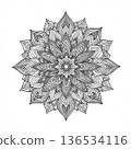 Healing mandala style illustration 136534116