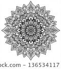 Healing mandala style illustration 136534117