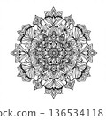 Healing mandala style illustration 136534118