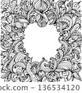 Healing mandala style illustration 136534120