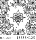 Healing mandala style illustration 136534125