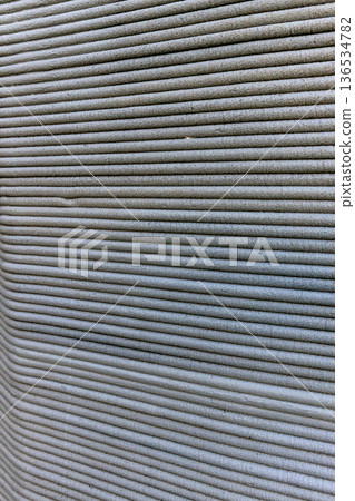 3D Printed concrete texture. architectural background.  136534782
