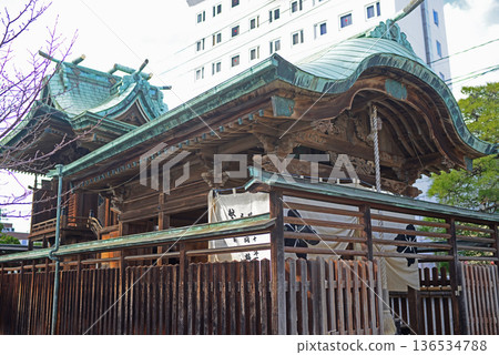尾道住吉神社的參拜殿與正殿 136534788