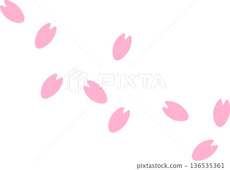 Dancing cherry blossom petals (pink) Dancing cherry blossom petals (pink) 136535361