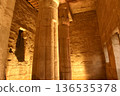 The majestic ancient space inside Luxor Temple 136535378