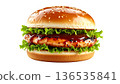 照燒雞肉漢堡配照燒醬的插圖 136535841