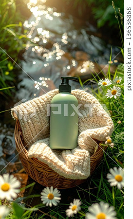Pump Bottle Skincare in Daisy Meadow Pump Bottle Skincare in Daisy Meadow 136536868