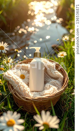Pump Bottle Skincare in Daisy Meadow Pump Bottle Skincare in Daisy Meadow 136536871