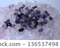 Amethyst and Quartz Power Stones 136537498