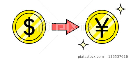 Buying yen from dollars Currency exchange image Buying yen from dollars Currency exchange image 136537616