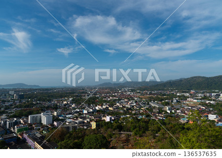 Phuket Cityscape from Khao Rang Hill Phuket Cityscape from Khao Rang Hill 136537635