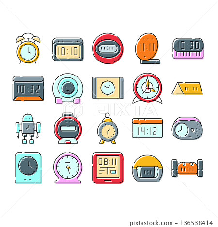 Collection of assorted alarm clocks and timers Collection of assorted alarm clocks and timers 136538414