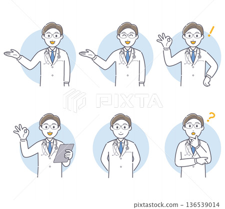 穿白大褂的男醫生_02 136539014