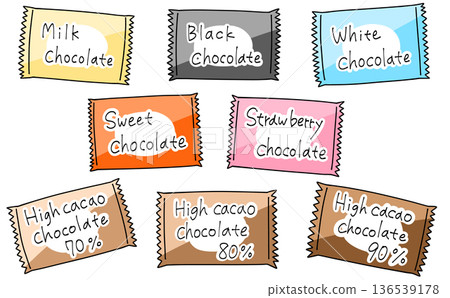 散裝簡易巧克力套裝（純色） 136539178