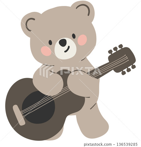 Spring Bear Coquette Joyful Spring Garden Nature cute cartoon flat design illustration Spring Bear Coquette Joyful Spring Garden Nature cute cartoon flat design illustration 136539285