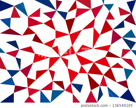幾何圖案，三角形，白色背景，彩色，紅色，海軍藍 136540105
