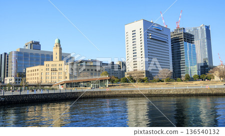 Minato Mirai as seen from Yokohama Port Minato Mirai as seen from Yokohama Port 136540132