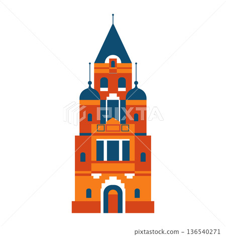 Zemun Gardos Tower in Belgrade Icon 136540271