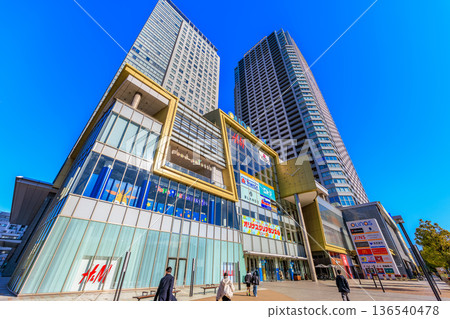 Cityscape of Sumida Ward, Tokyo Olinas Mall and Olinas Tower Cityscape of Sumida Ward, Tokyo Olinas Mall and Olinas Tower 136540478