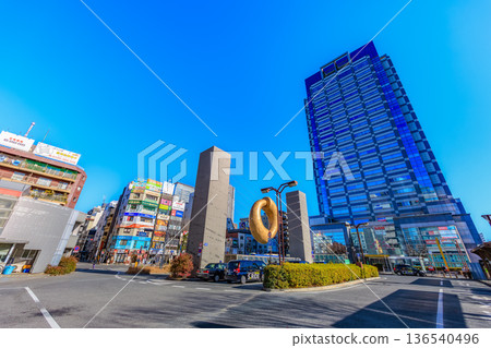 Tokyo, Sumida Ward, Cityscape, Kinshicho Station North Exit, Arca East Tokyo, Sumida Ward, Cityscape, Kinshicho Station North Exit, Arca East 136540496