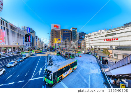 Cityscape of Sumida Ward, Tokyo Kinshicho Station South Exit Cityscape of Sumida Ward, Tokyo Kinshicho Station South Exit 136540508