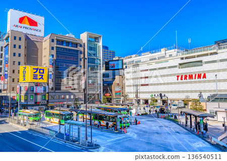 東京都錦糸町站南口墨田區街景 136540511