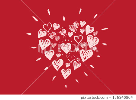 heart, valentine, vector 136540864