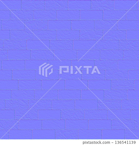 Textured stone brick wall normal map Textured stone brick wall normal map 136541139