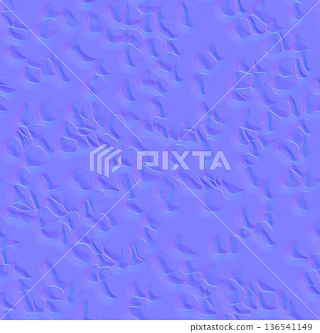 Pebble or cell cluster normal map Pebble or cell cluster normal map 136541149