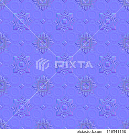 Ornamental Concentric Disk Normal Map 136541168