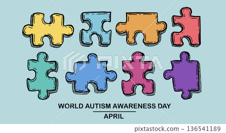 puzzle, vector, jigsaw 136541189