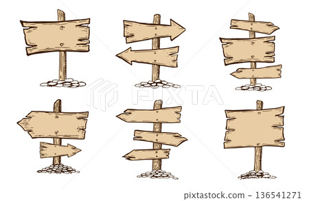 wooden, signboard, billboard 136541271