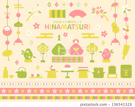 Hinamatsuri Material Set (Painting Only) Hinamatsuri Material Set (Painting Only) 136541328