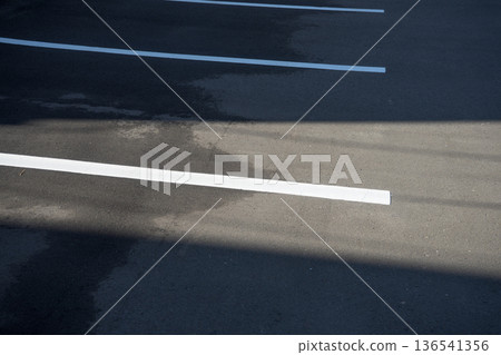 Parking lot with water marks Parking lot with water marks 136541356