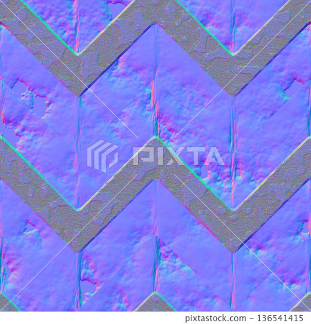 Rough Concrete Zigzag Pattern Normal Map Rough Concrete Zigzag Pattern Normal Map 136541415