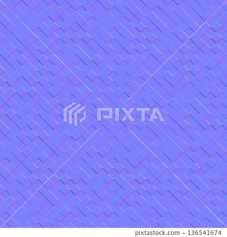 Geometric Blue Diagonal Grid Normal Map 136541674