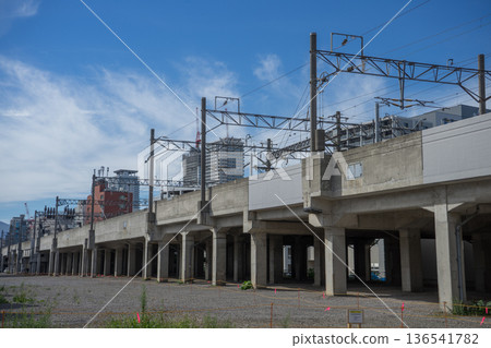 The area around Sapporo Station, currently undergoing redevelopment 136541782